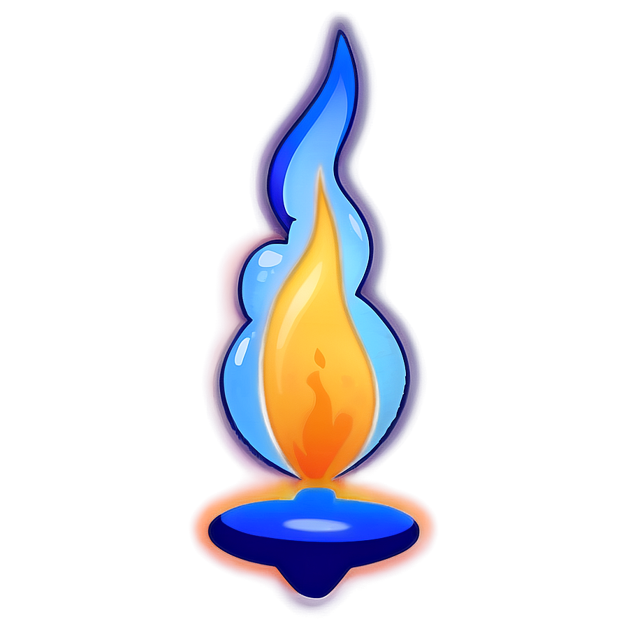 Sleek Blue Flame Icon Png Aqv86