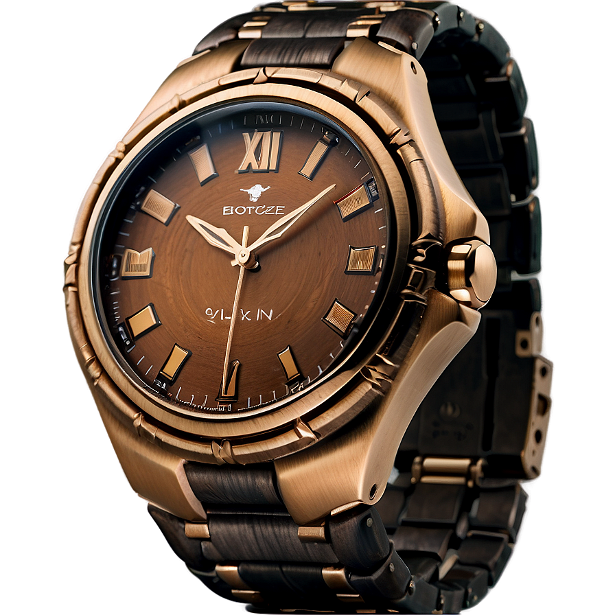 Sleek Bronze Watch Png 06252024