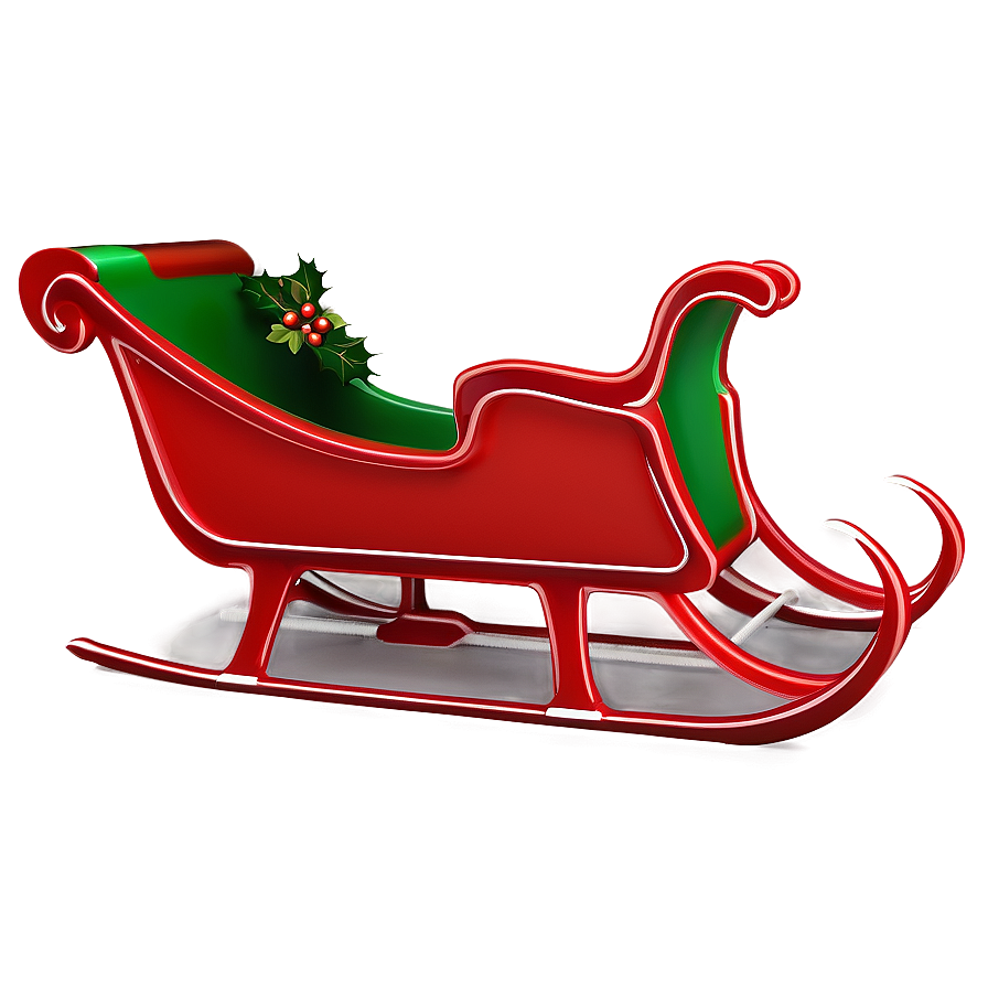 Sleek Modern Christmas Sleigh Png 11