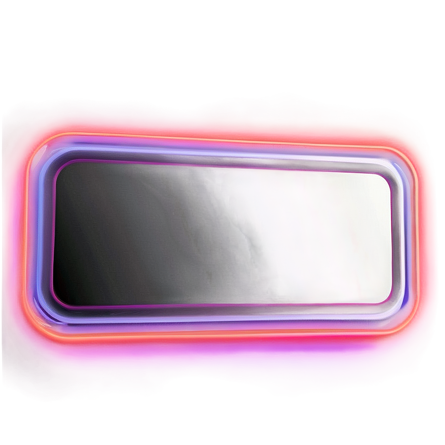 Sleek Neon Rectangle Png Qsm47