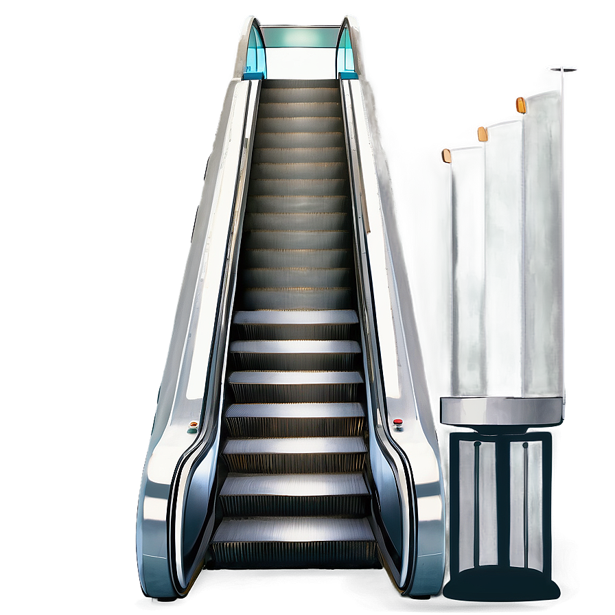 Sleek Office Building Escalator Png 06242024