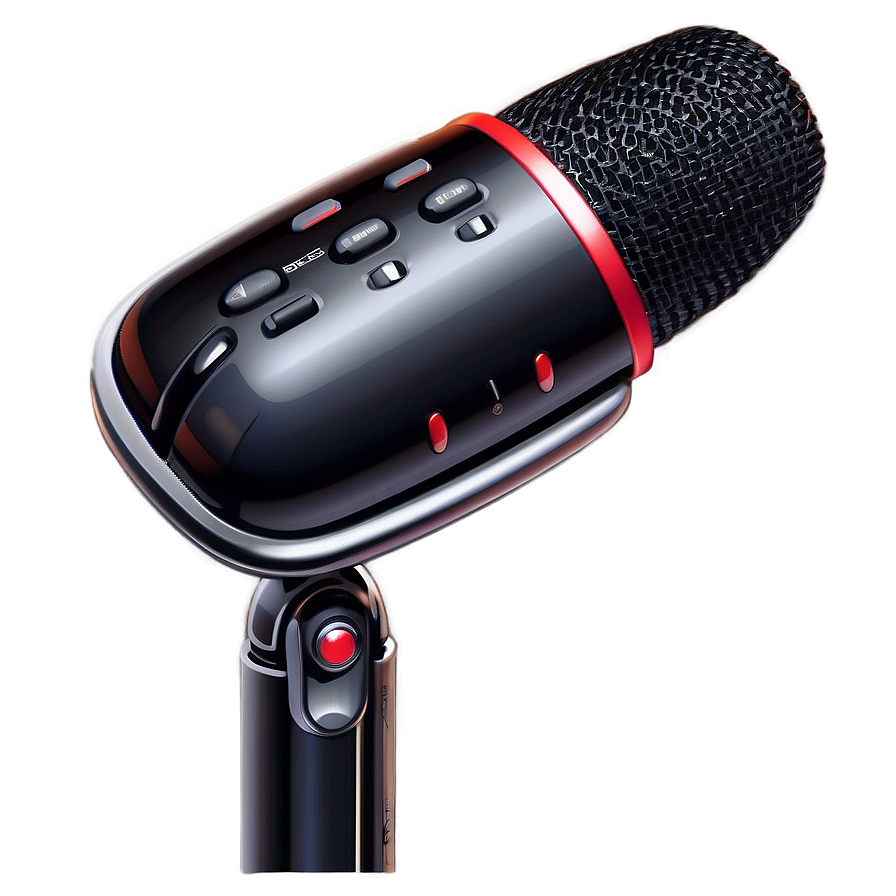 Sleek Podcasting Microphone Design Png 06202024