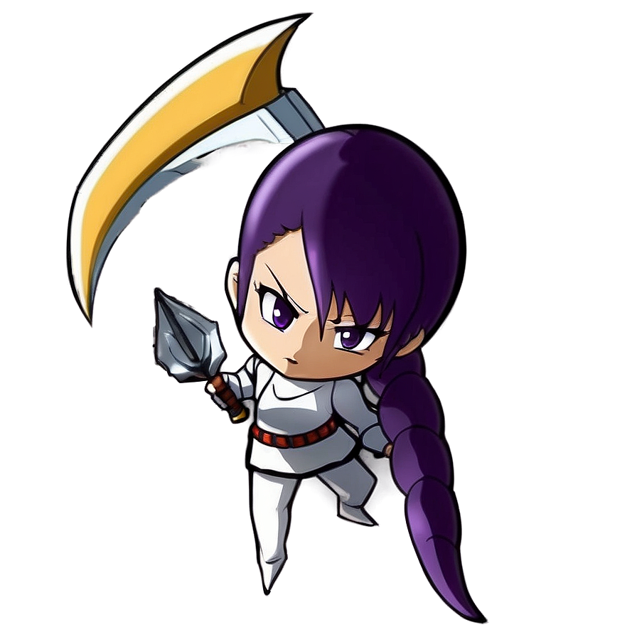 Sleek Purple Hair Anime Warrior Png 06272024