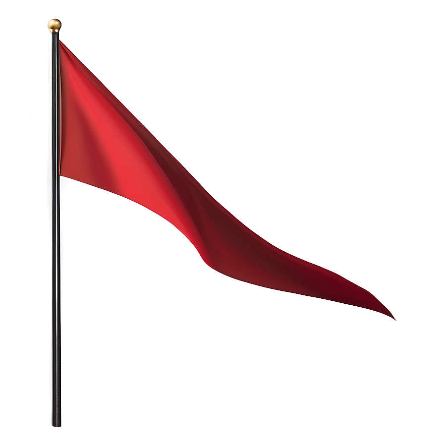 Sleek Red Flag Visual Png Tqg45