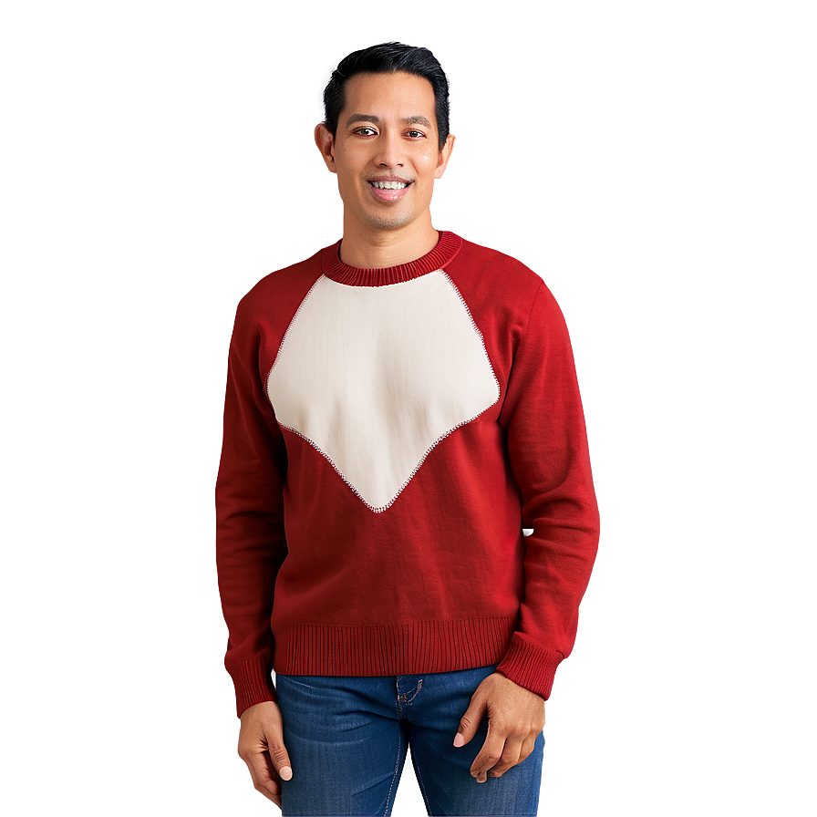 Sleek Red Sweater Png 06292024