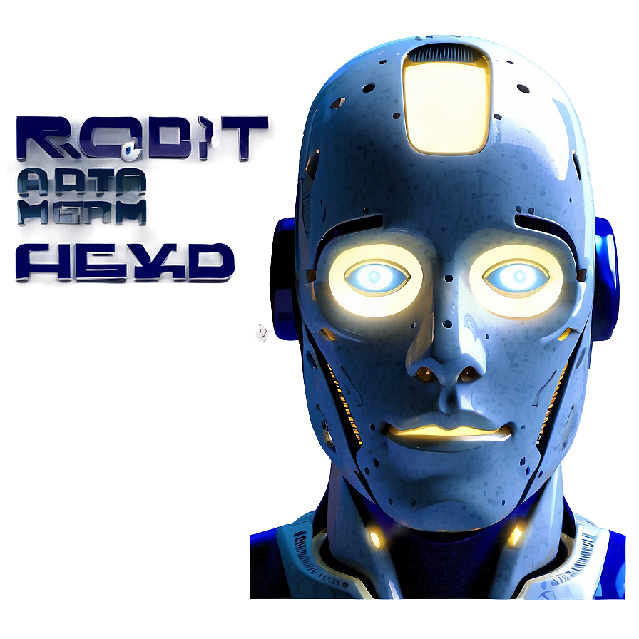 Sleek Robot Head Graphic Png 10