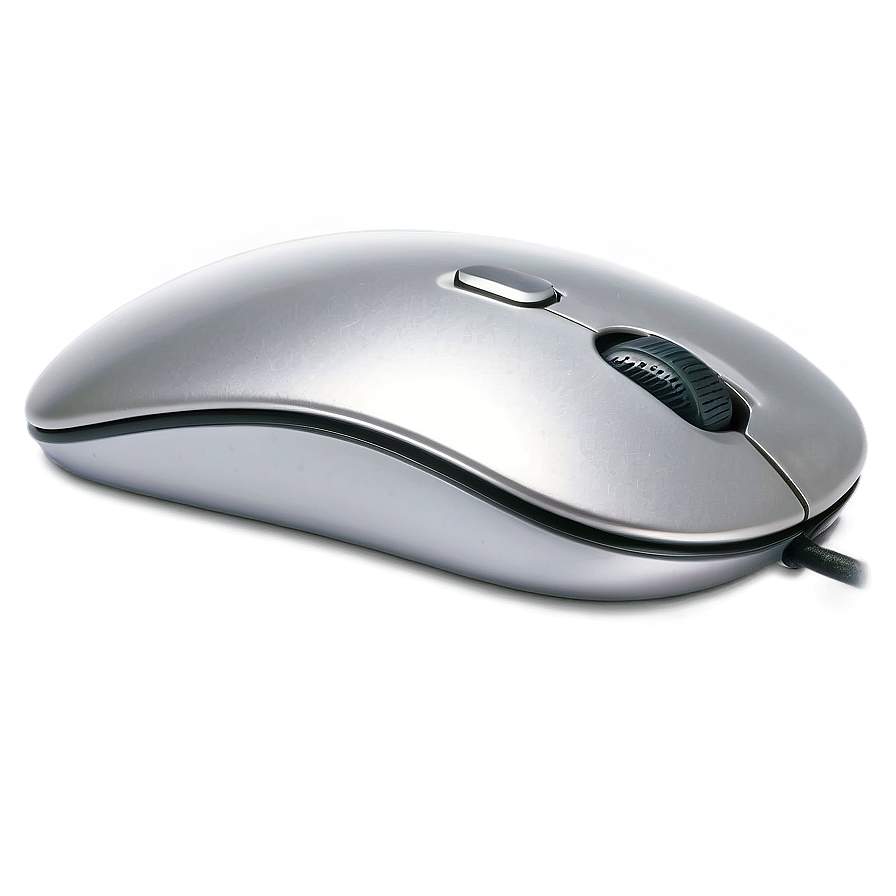 Sleek Silver Mac Mouse Png 06282024