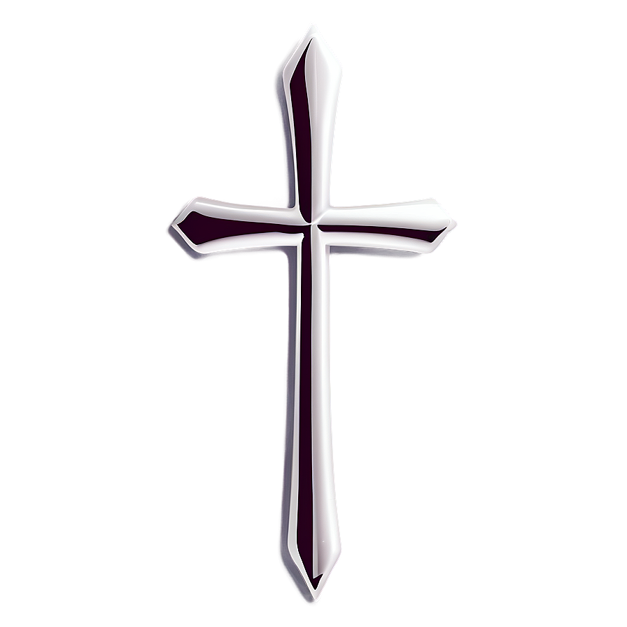 Sleek Thin Cross Graphic Png 43