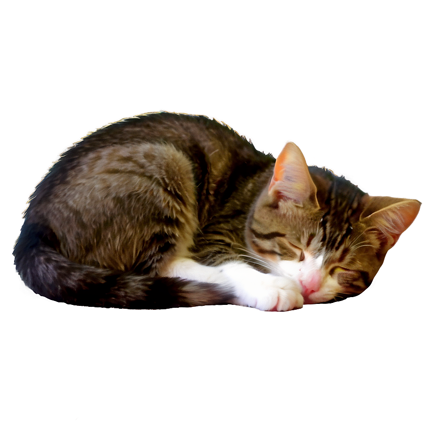 Sleeping Cat Transparent Kmg