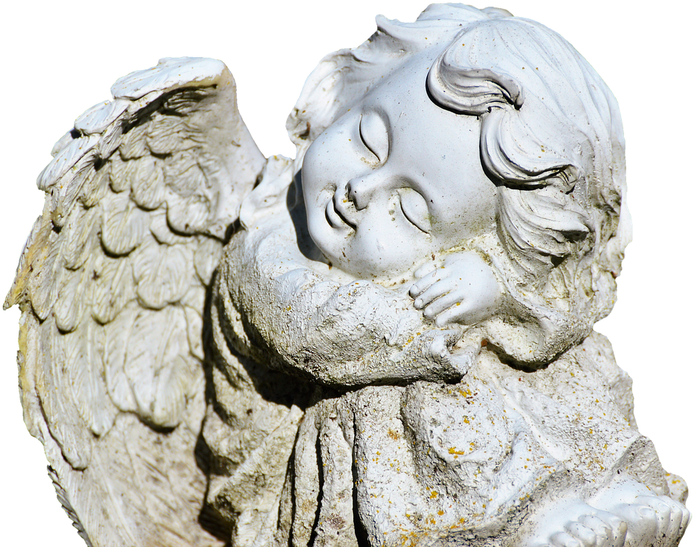 Sleeping Cherub Sculpture