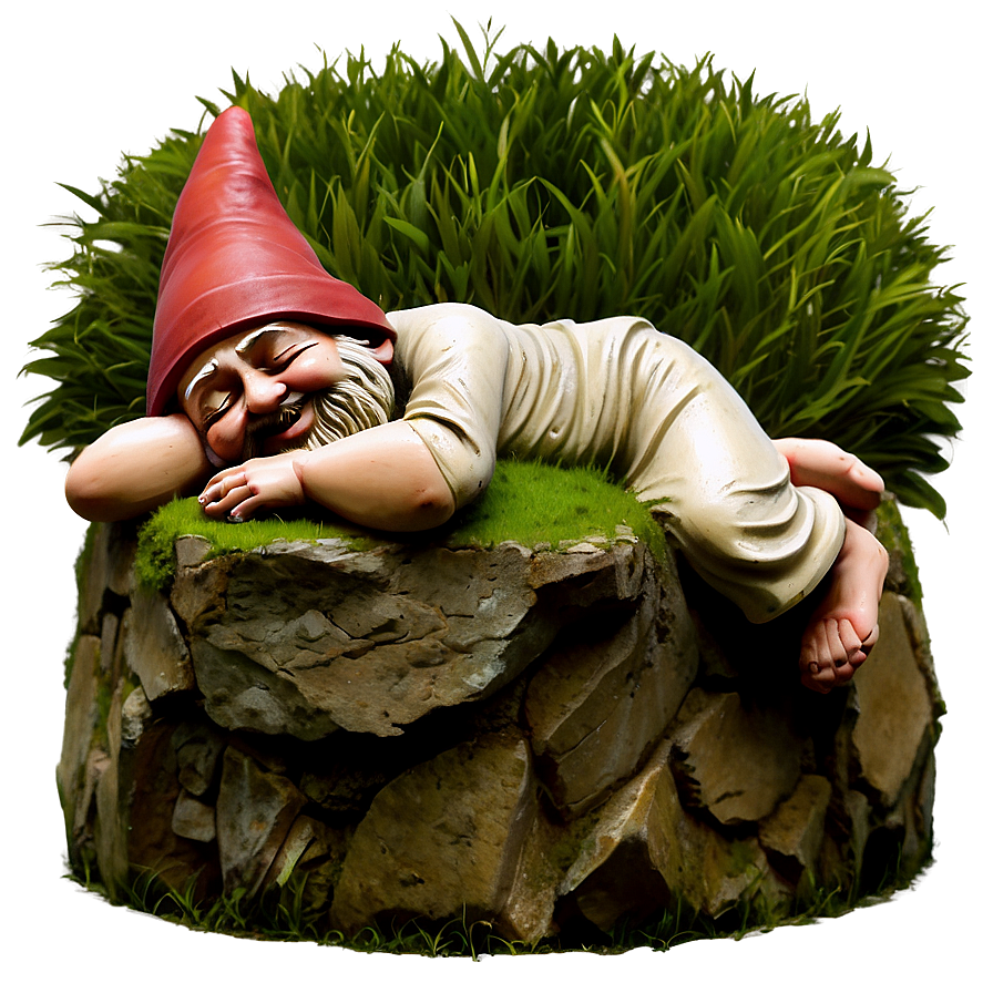 Sleeping Garden Gnome Png 06132024