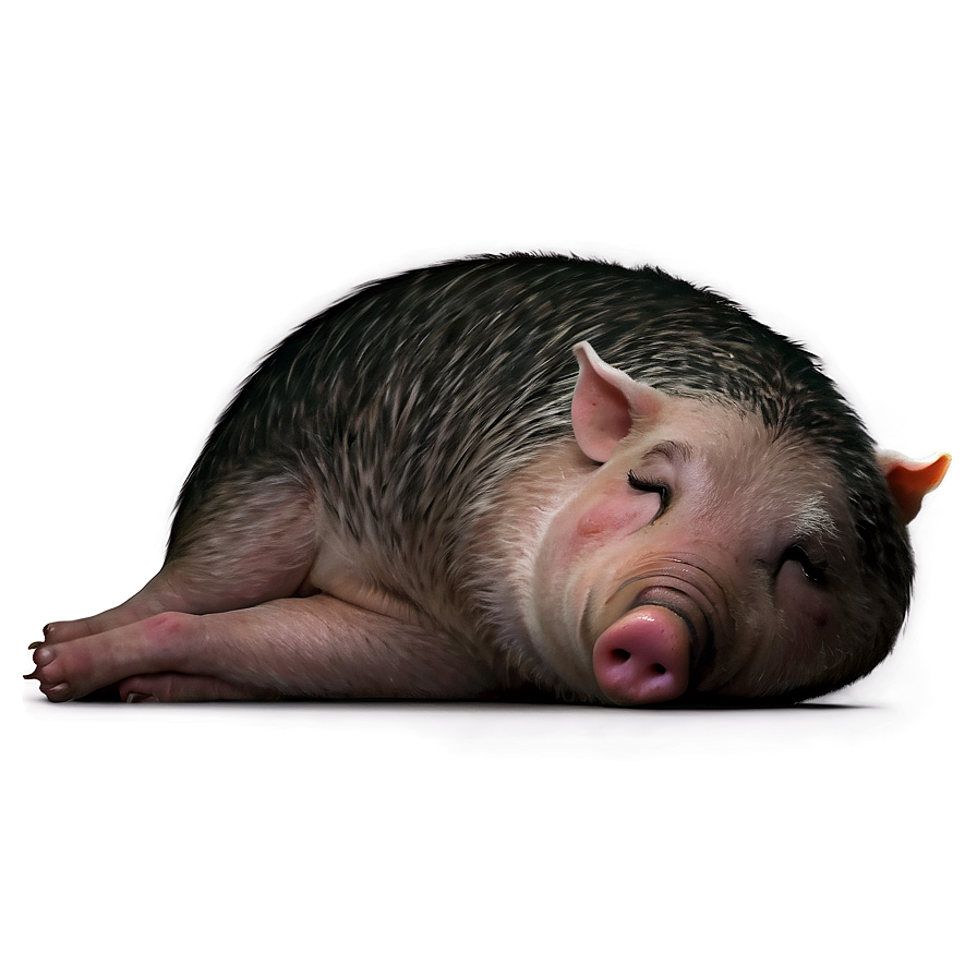 Sleeping Hog Png 06252024