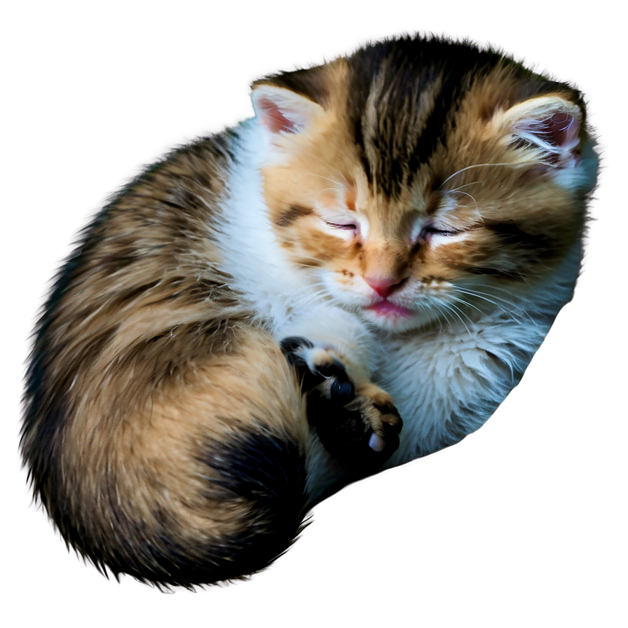 Sleeping Kitten Png Xma70