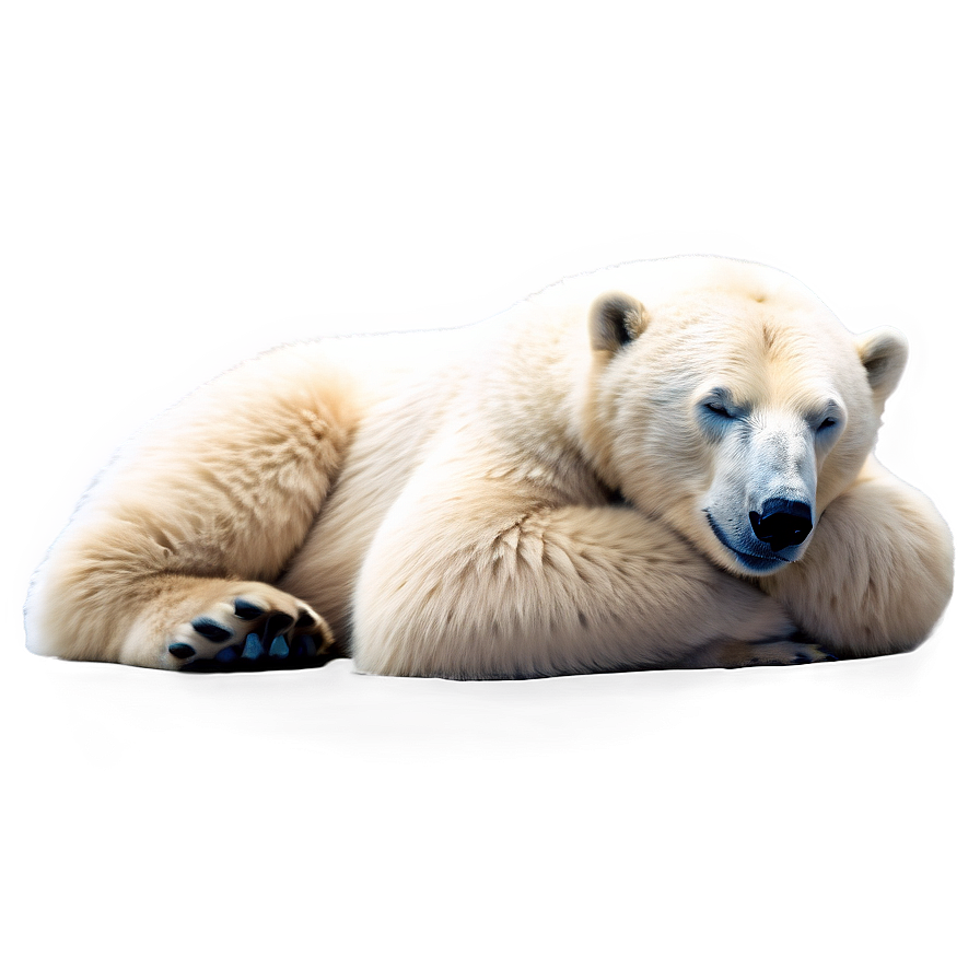 Sleeping Polar Bear Png 3