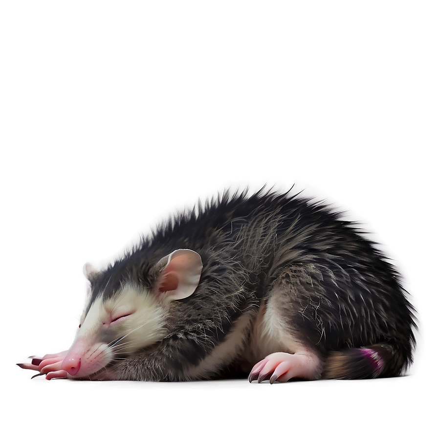 Sleeping Possum Cute Png Ipk16