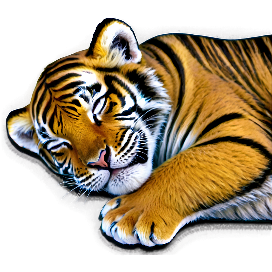 Sleeping Tiger Cub Png 67