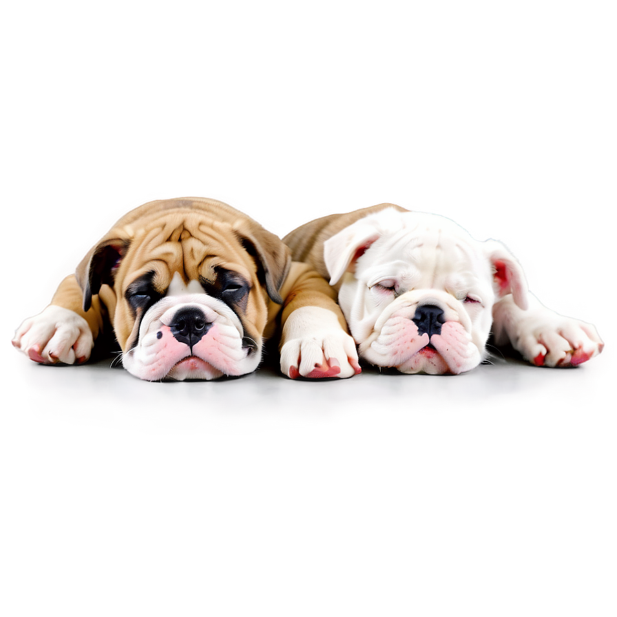 Sleepy Bulldog Puppies Png Ijv