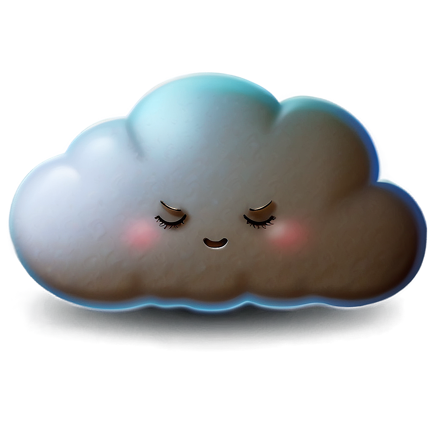 Sleepy Cloud Emoji Png Pxj