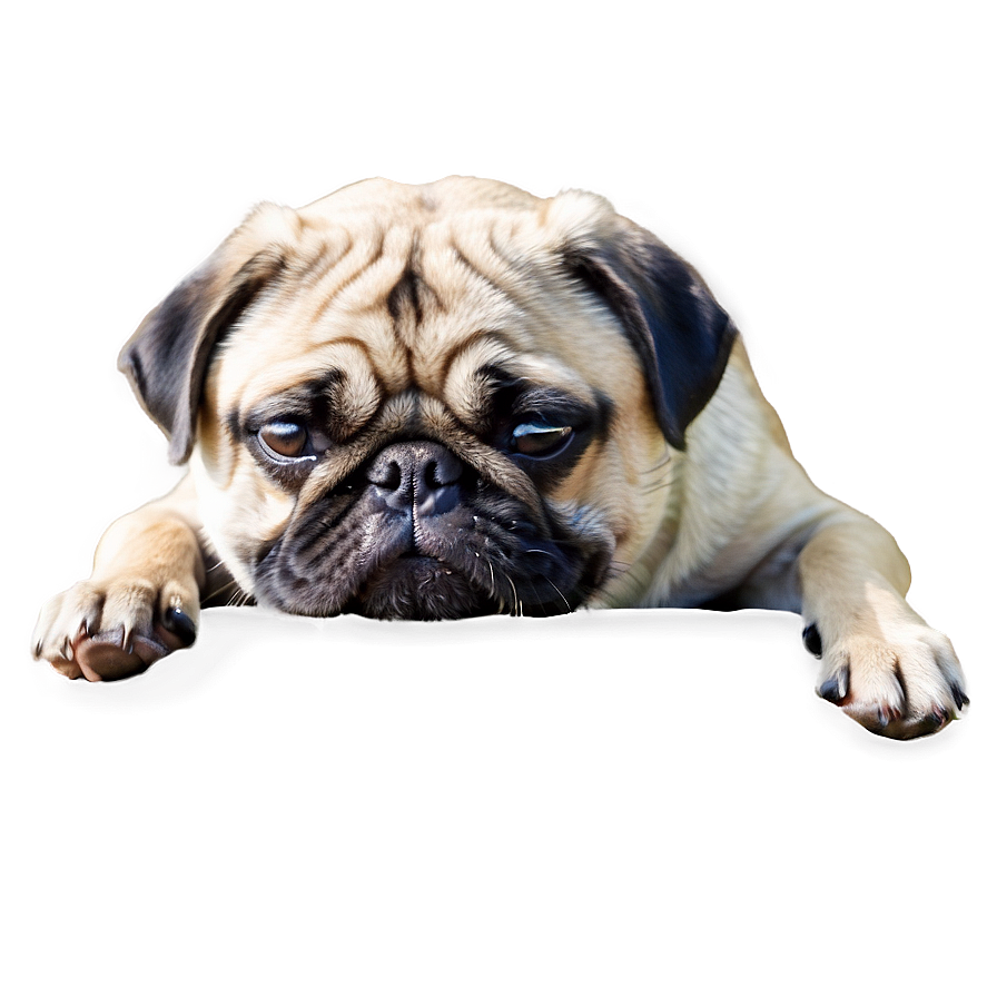 Sleepy Pug Png 68