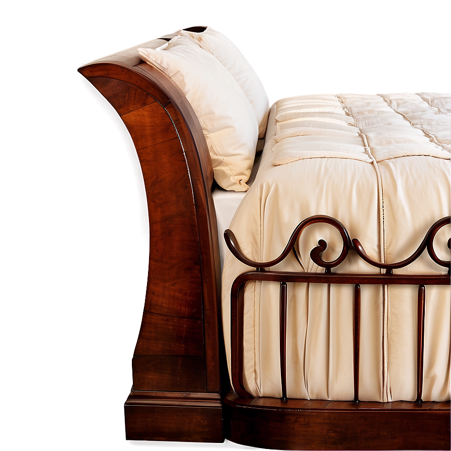 Sleigh Bed Classic Design Png 05042024