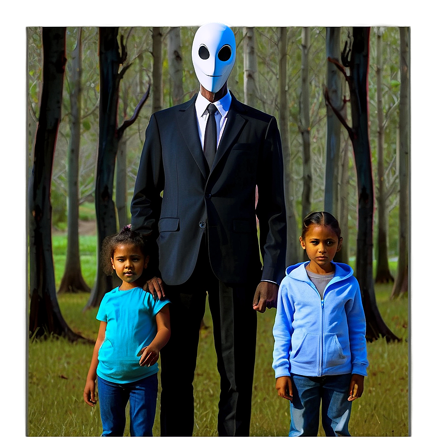 Slender Man And Children Png Pqy