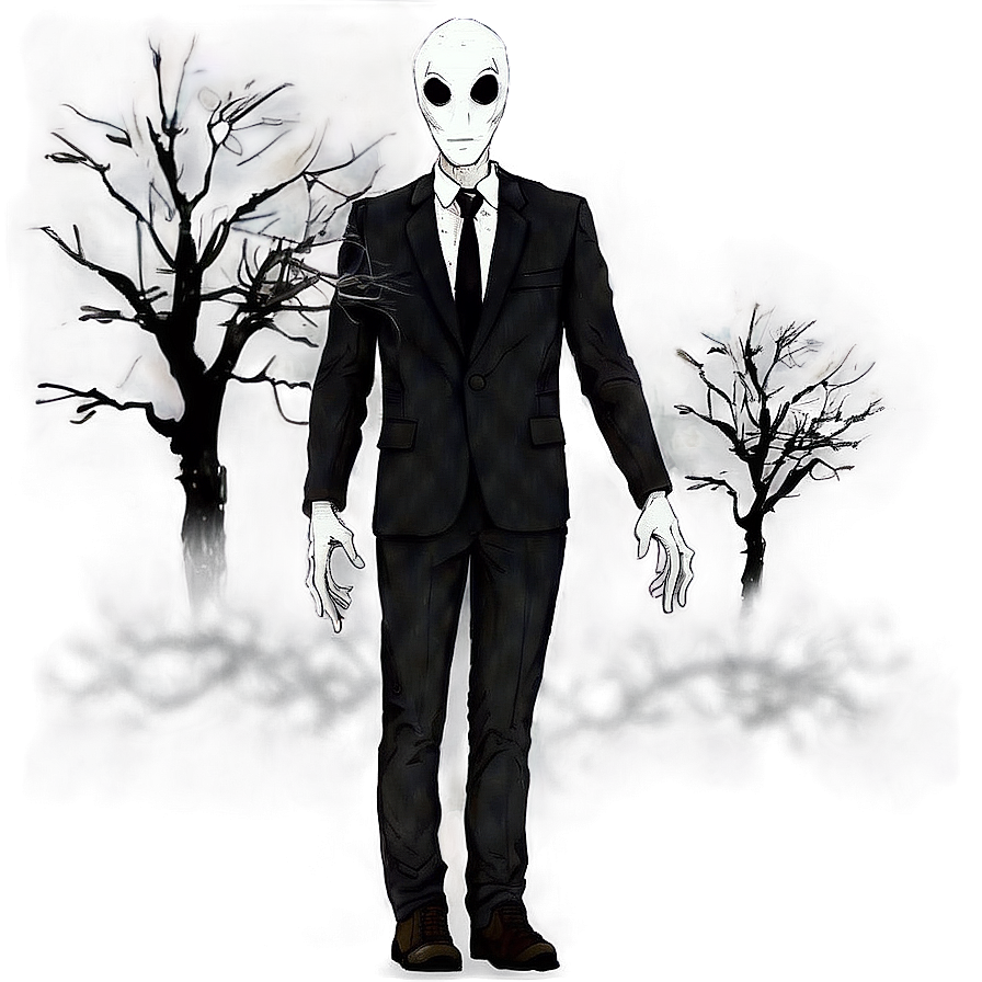 Slender Man In The Mist Png Edm30