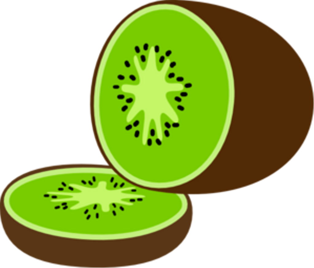 Sliced Kiwi Fruit Illustration