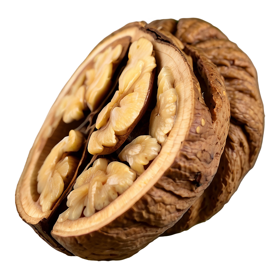 Sliced Walnut Png 06122024