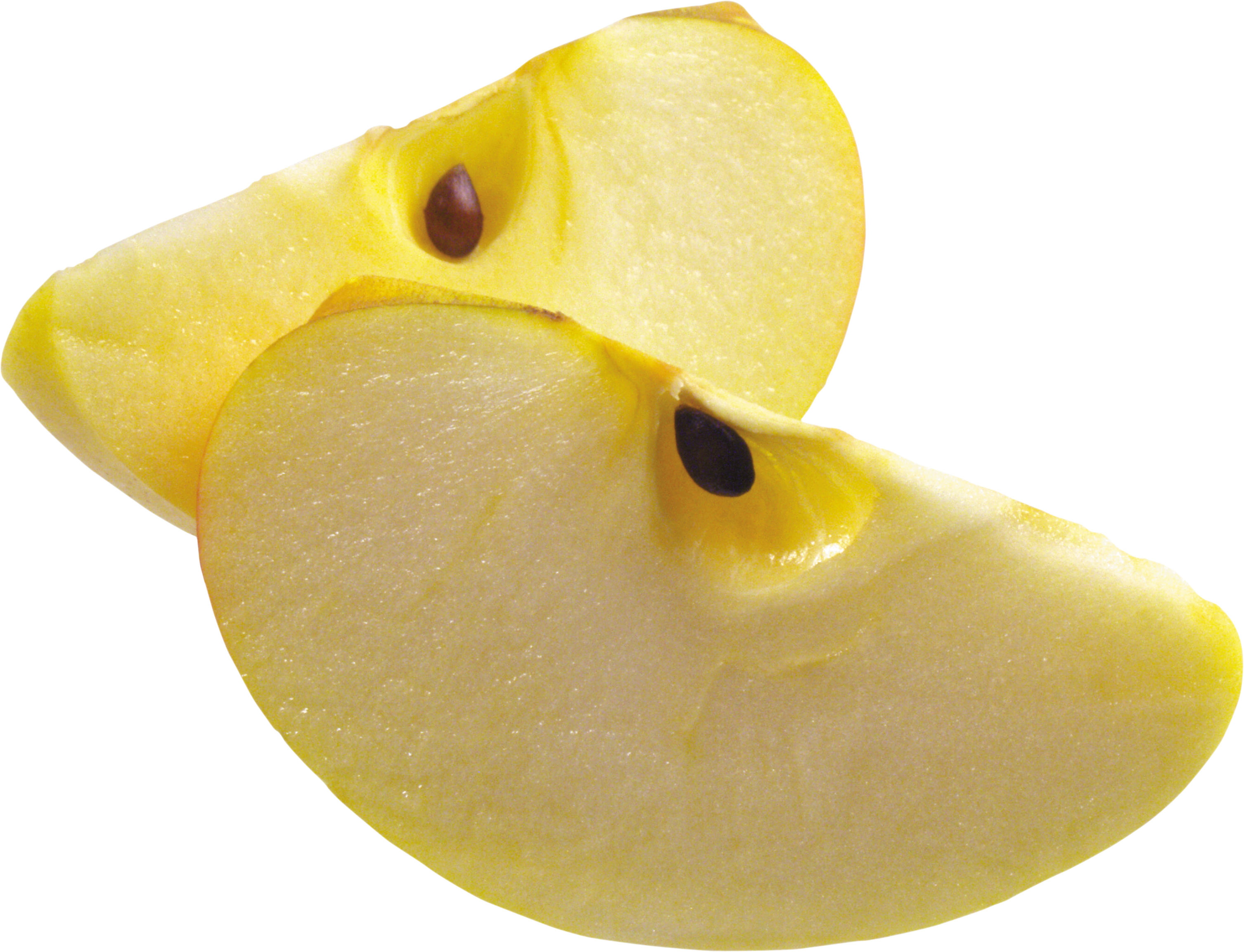 Sliced Yellow Apple Pieces