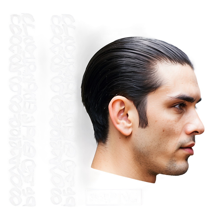 Slicked-back Hair Edges Png 44