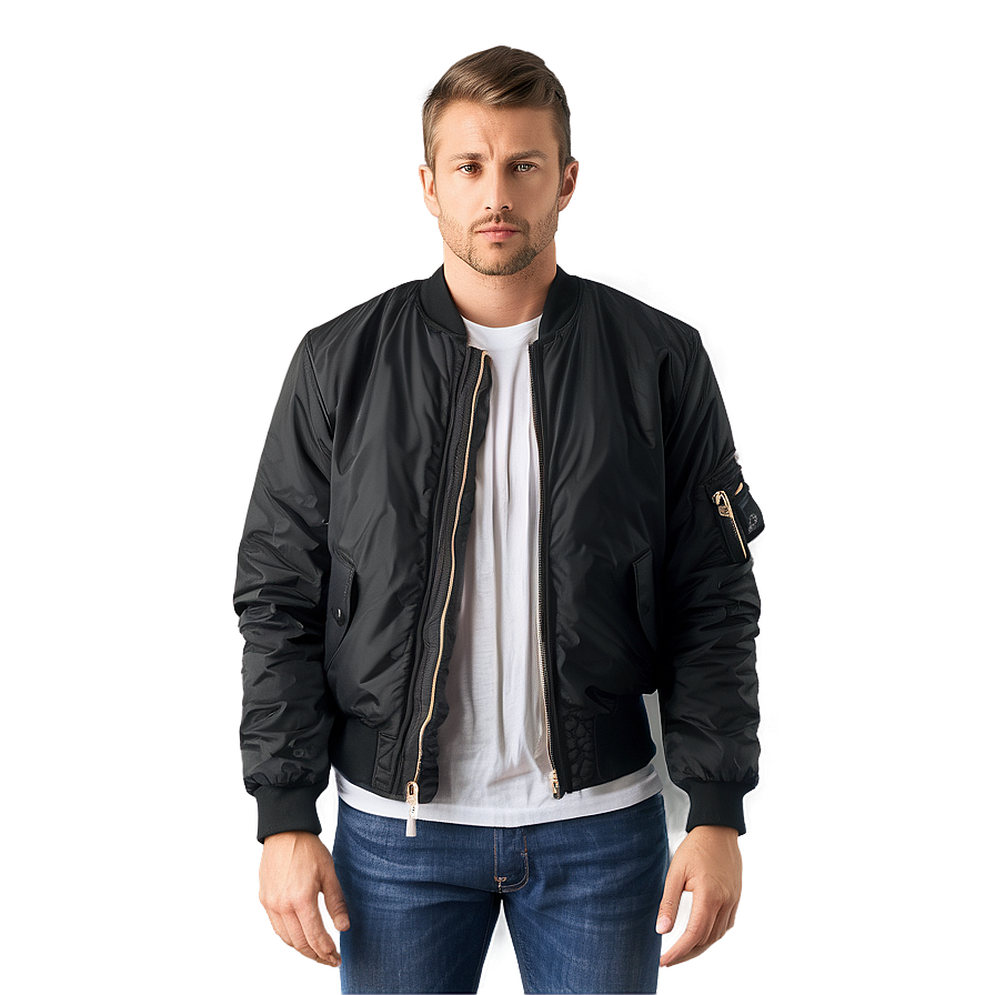 Slim Fit Bomber Jacket Png 47