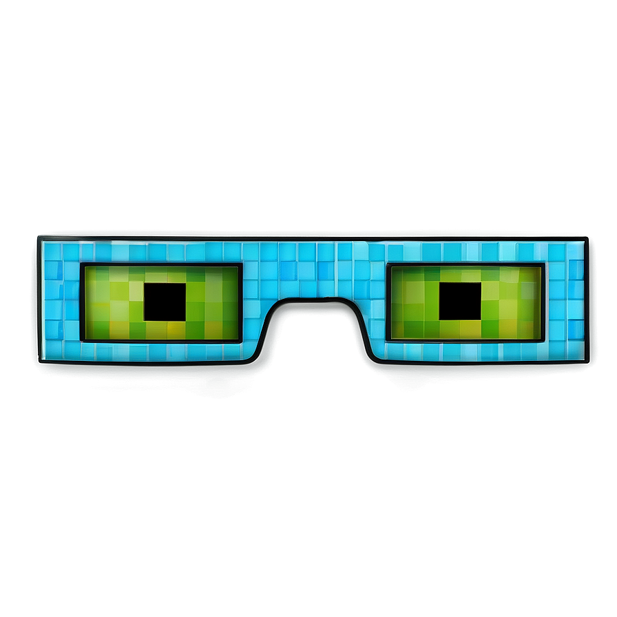 Slime Block Minecraft Glasses Png 61