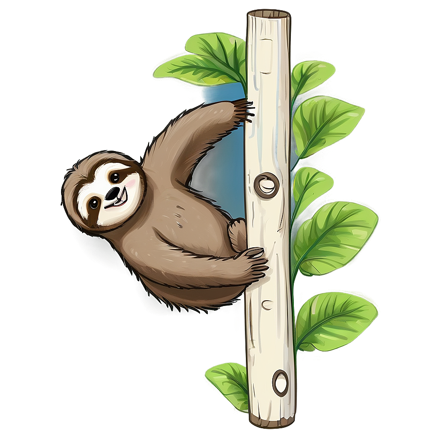 Sloth Drawing Png 27