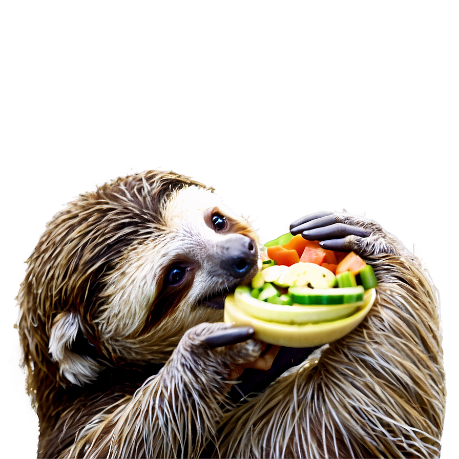 Sloth Eating Png Kld