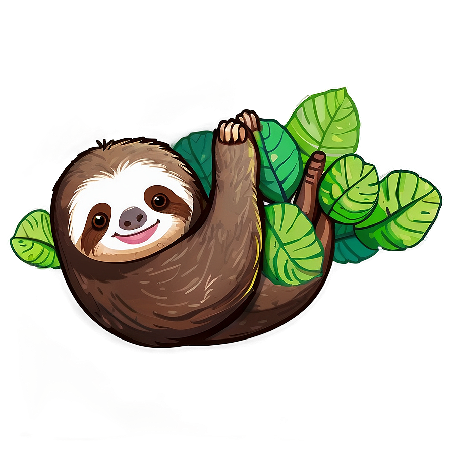 Sloth In Jungle Png Xkf