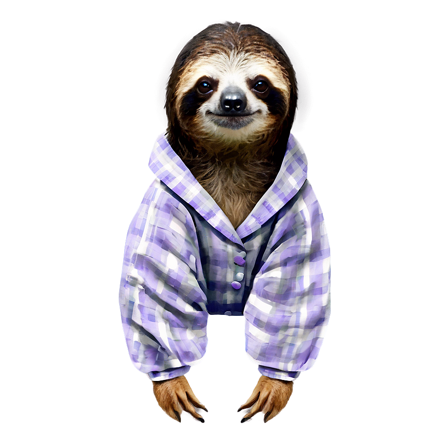 Sloth In Pajamas Png Woa85