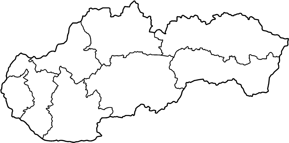 Slovakia Outline Map