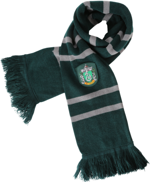 Slytherin House Scarfwith Crest