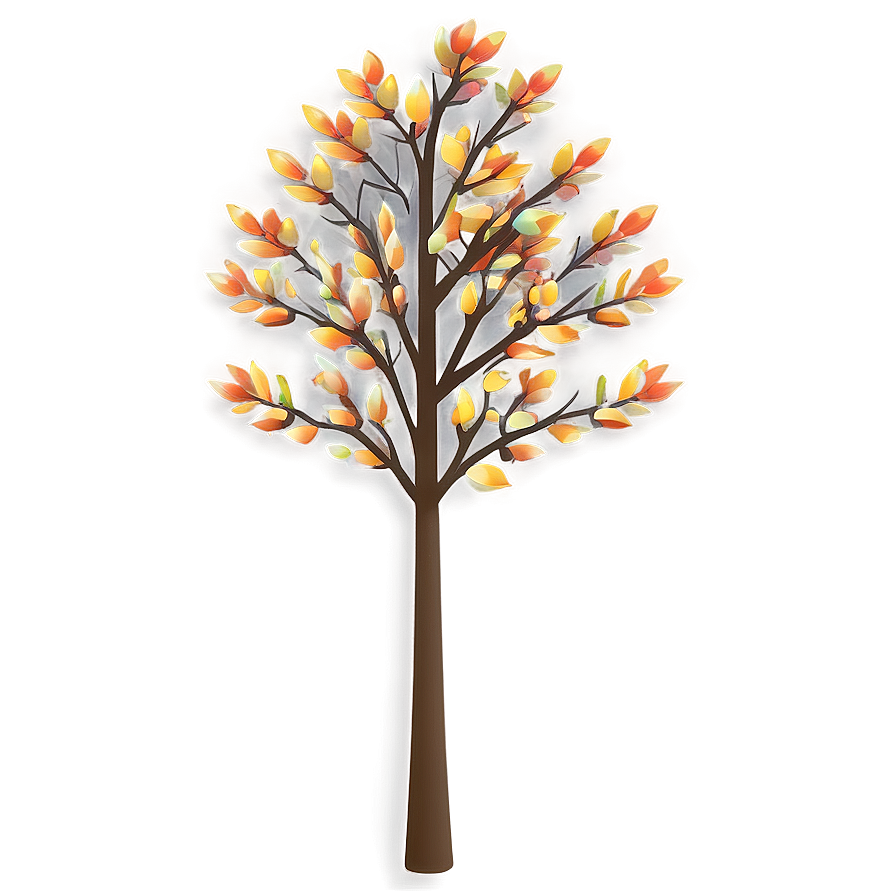 Small Autumn Tree Png 06132024