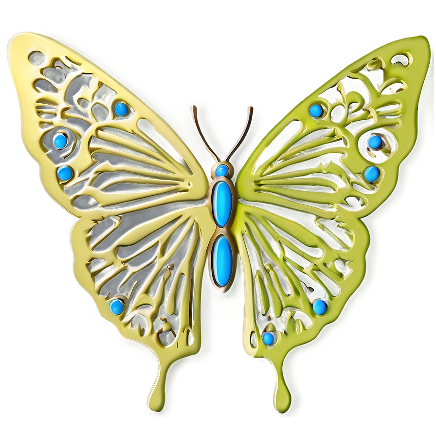 Small Butterfly Outline Png Krf7