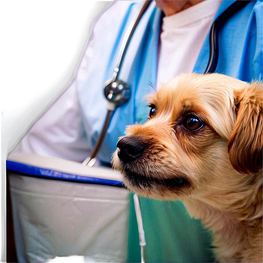 Small Dog At Vet Clinic Png 06252024