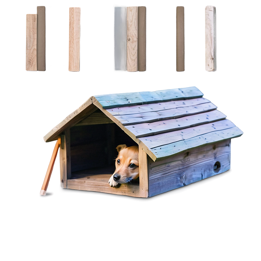 Small Dog In Doghouse Png 66