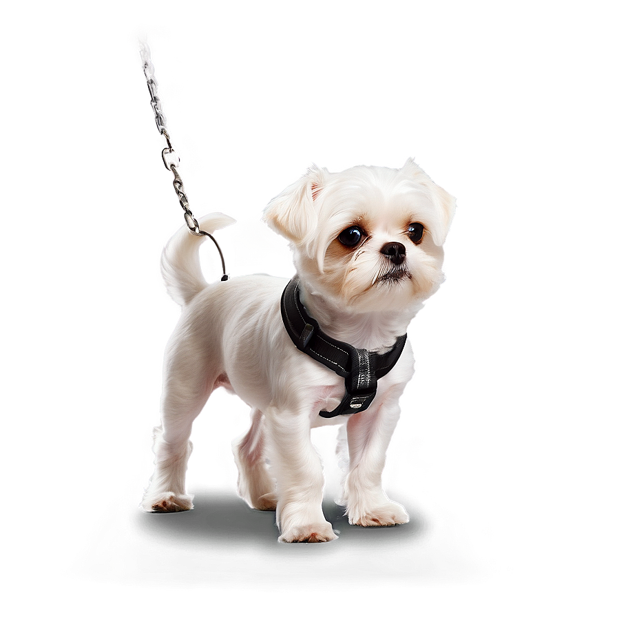 Small Dog On A Leash Png Bpq