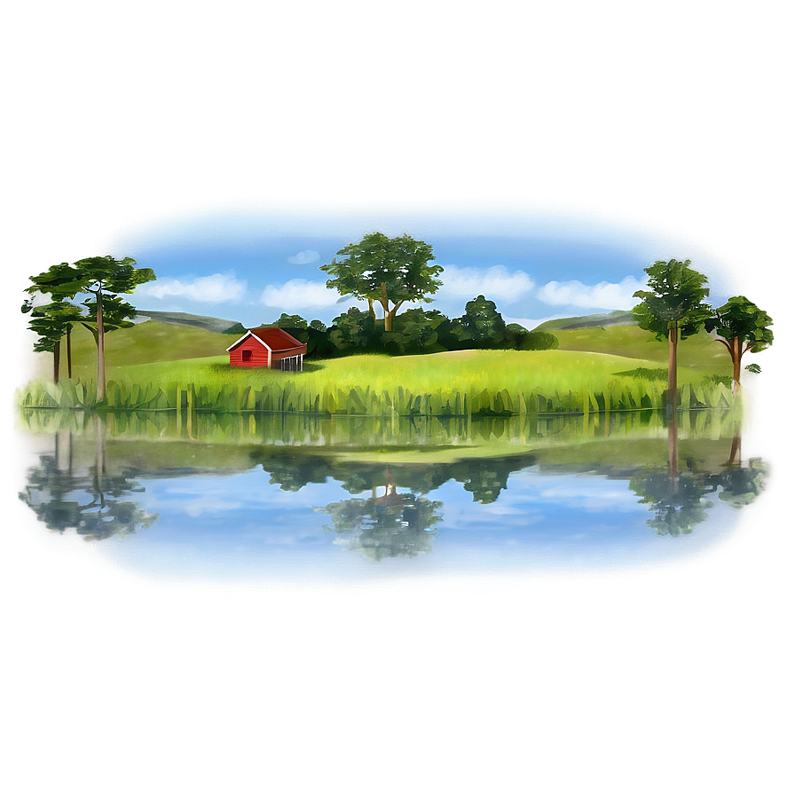 Small Farm Pond Png Cxd