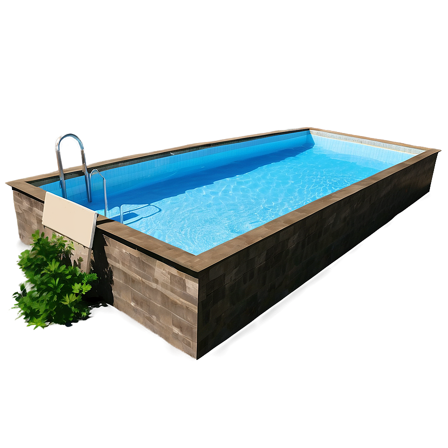 Small Garden Swimming Pool Png 12