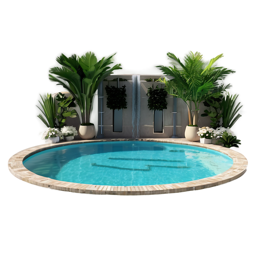 Small Garden Swimming Pool Png Qsq54