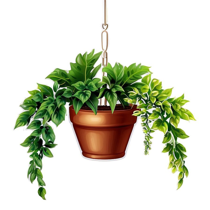 Small Hanging Plant Png Iwk44