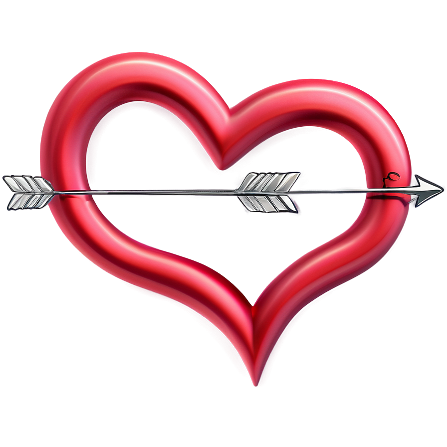 Small Heart With Arrow Png 60