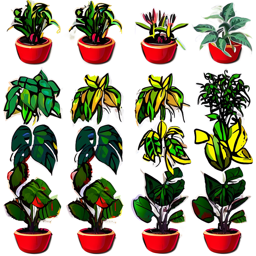 Small Indoor Plants Png 06252024