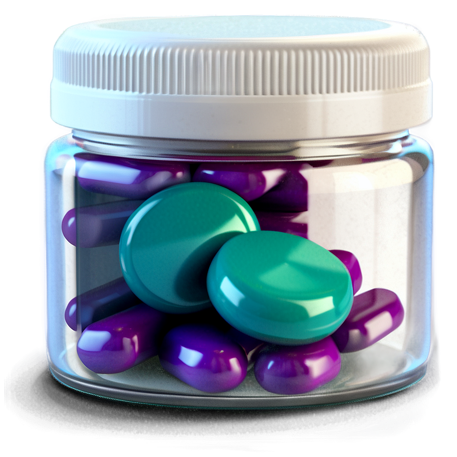 Small Pill Bottle Png 05252024